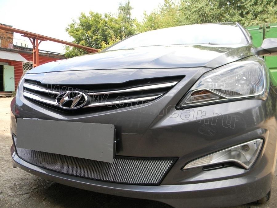 решетка радиатора для Hyundai Solaris, 2011 - 2014 гг. (863511R000)